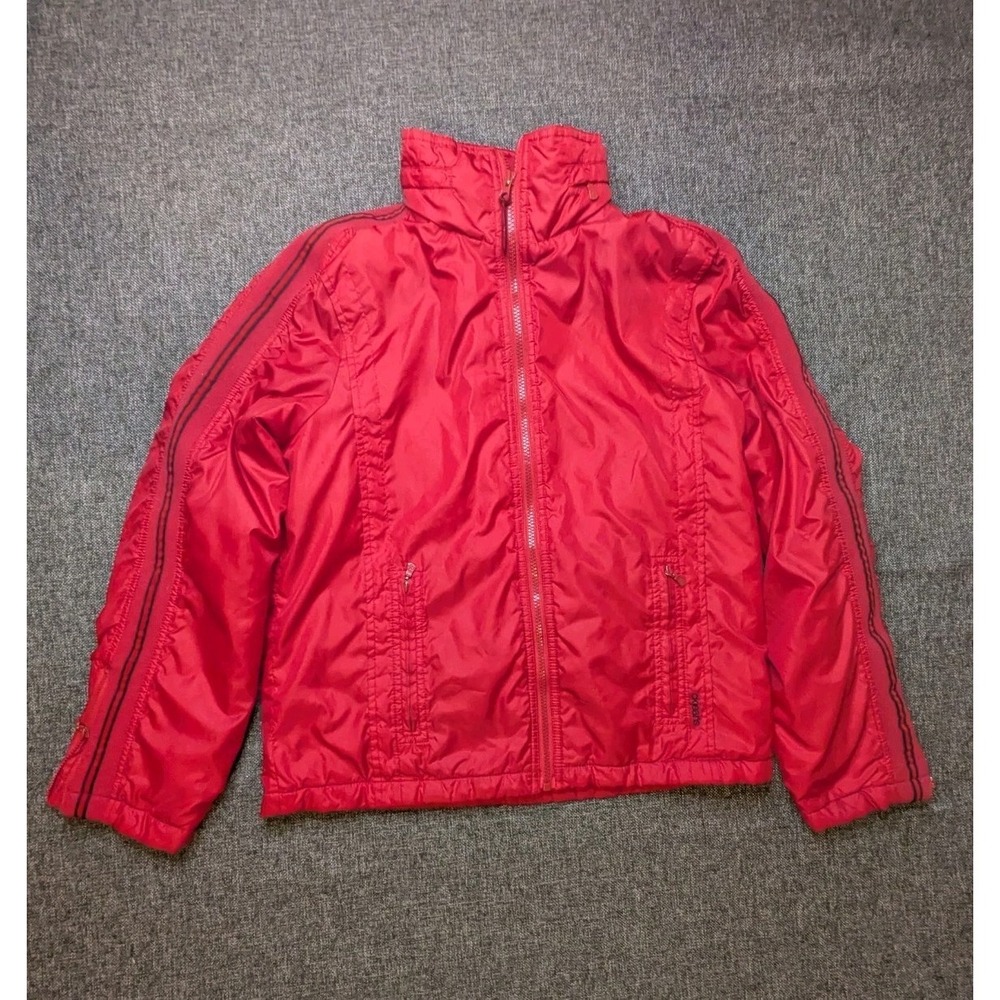 Calvin Klein Water Resistant Jacket Red Full Zip Men's Small Wind Rain Coat‎